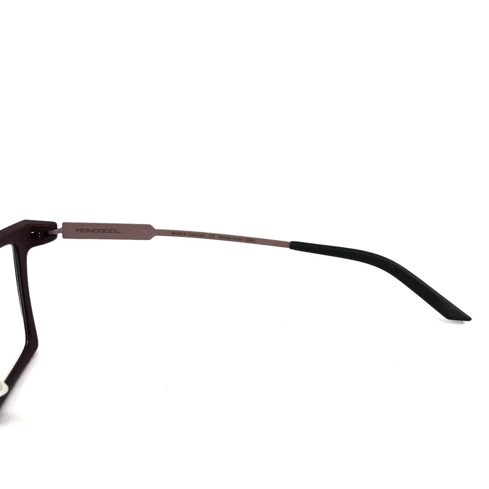Monoqool Eyeglasses Frames HL51 HELLO Dark Aubergine Matte Purple 47-20-145
